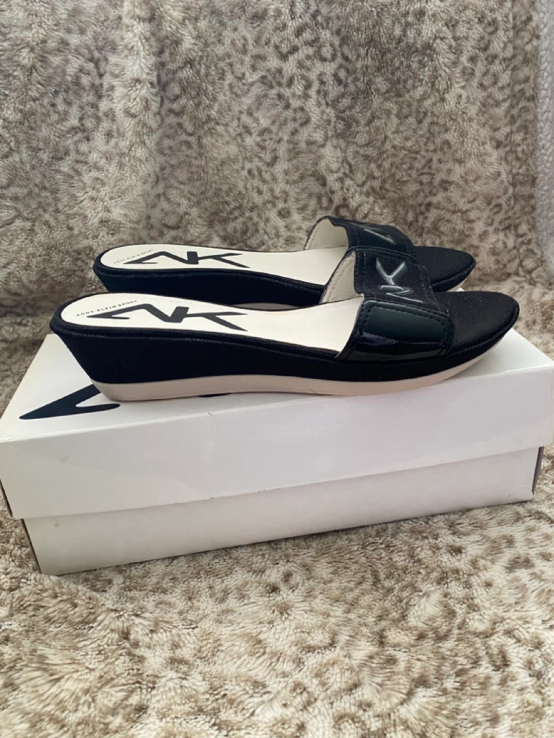 Anne Klein Sport Black Slide Sandals - photo 2