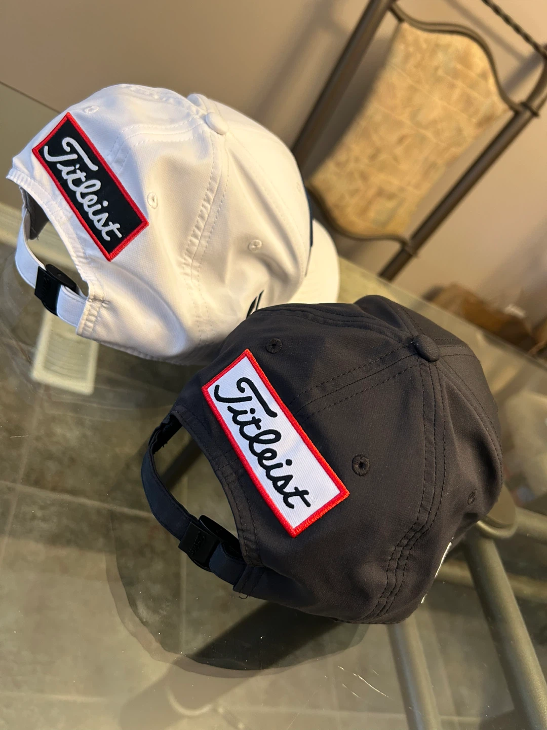 NEW Titleist Men's Tour Performance Golf Caps (Black/White) - photo 5