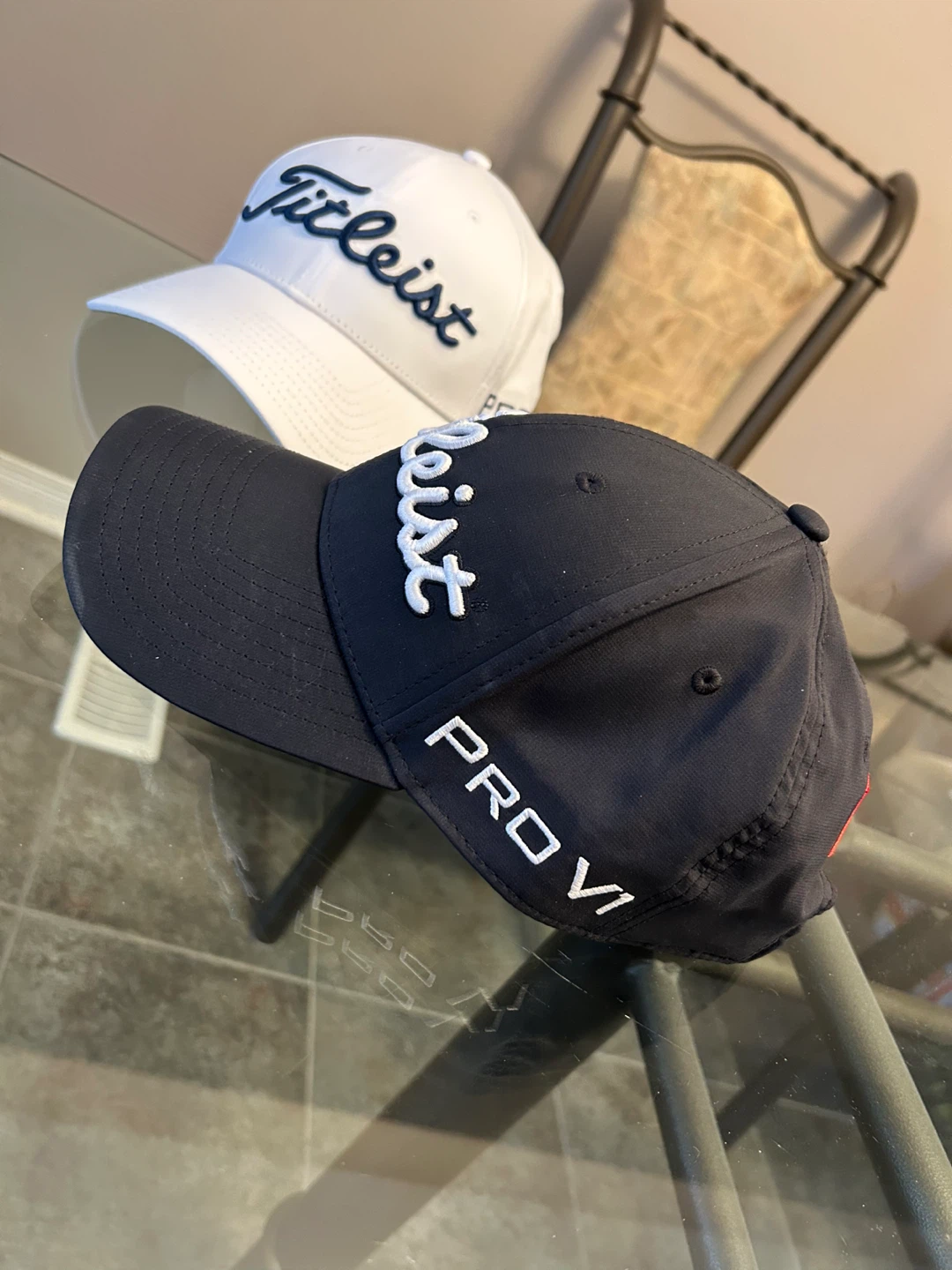 NEW Titleist Men's Tour Performance Golf Caps (Black/White) - photo 4