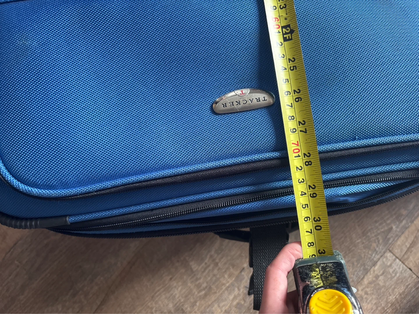 Tracker Blue Rolling Suitcase Luggage - photo 2