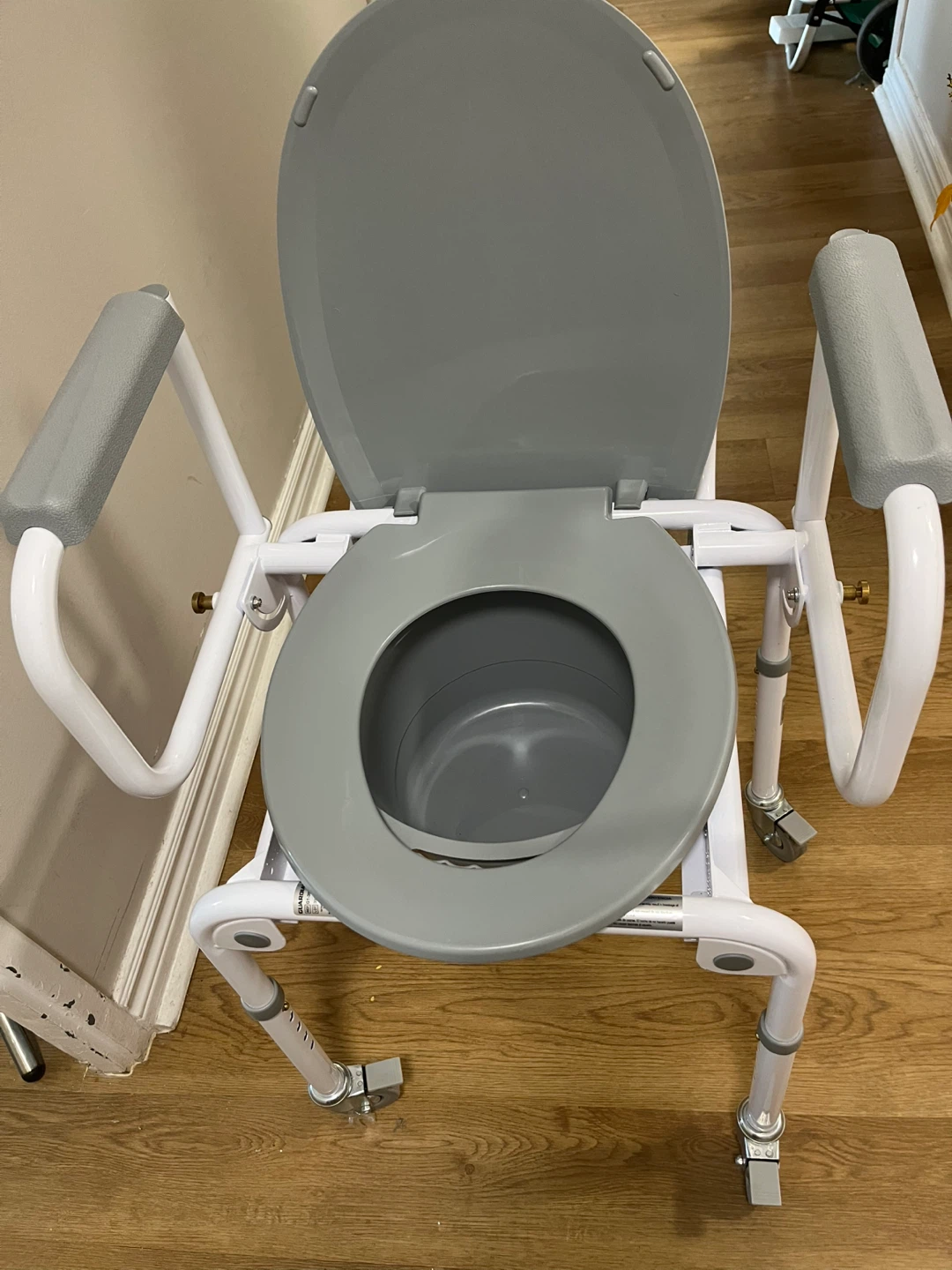 Adjustable Shower Chair with Padded Arms