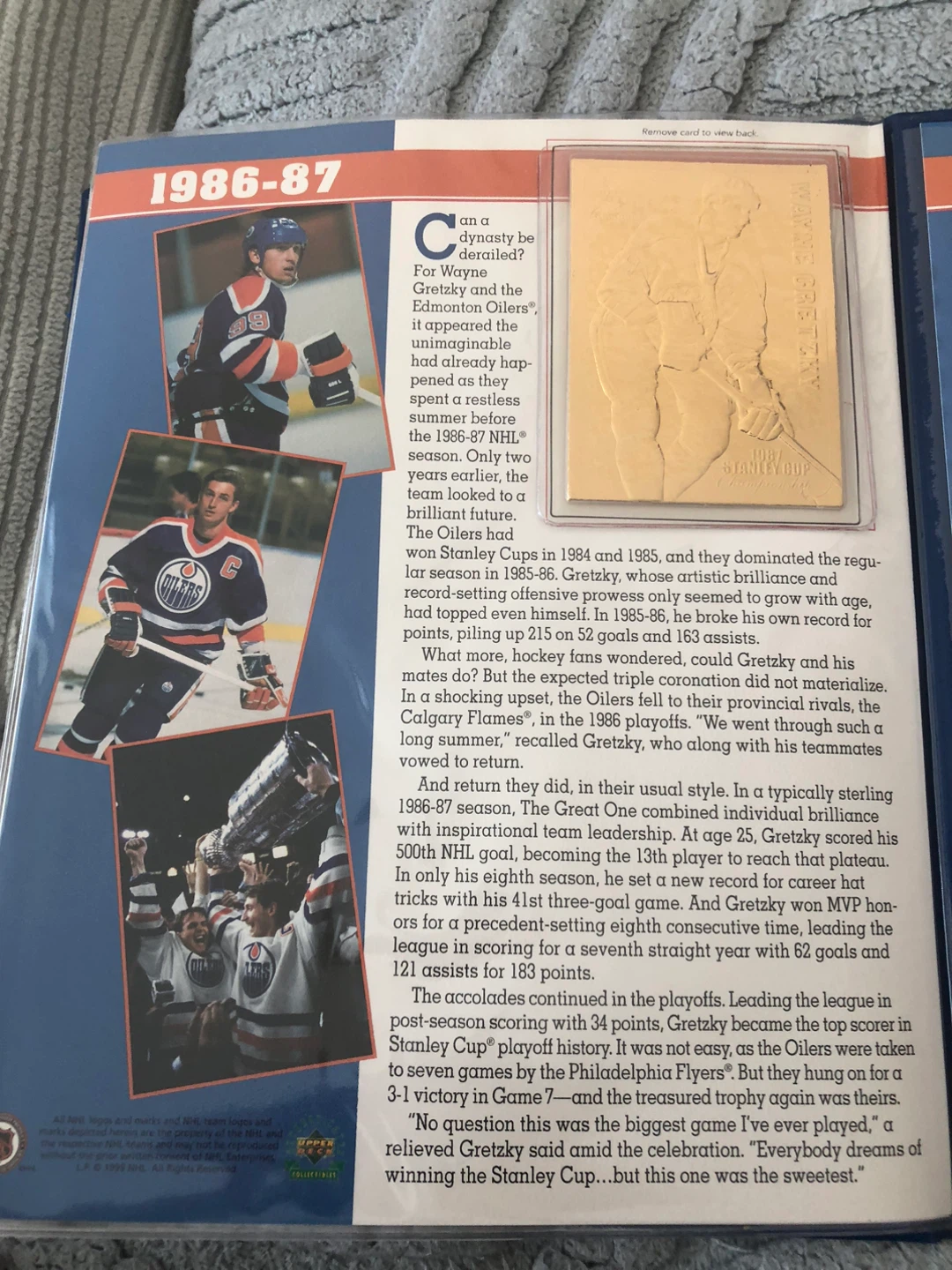Wayne Gretzky 22kt Gold Championship Cards - photo 3