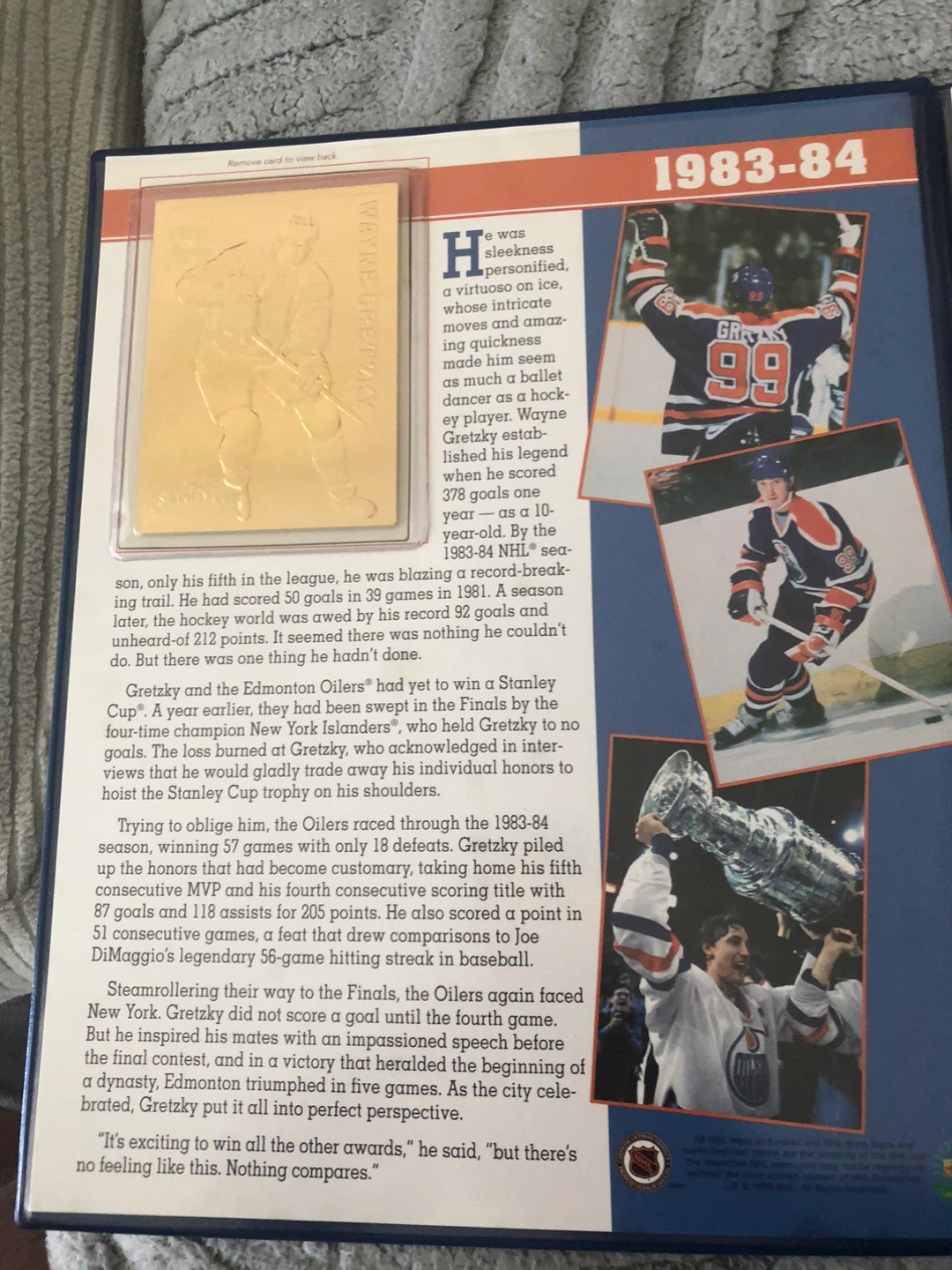 Wayne Gretzky 22kt Gold Championship Cards - photo 5