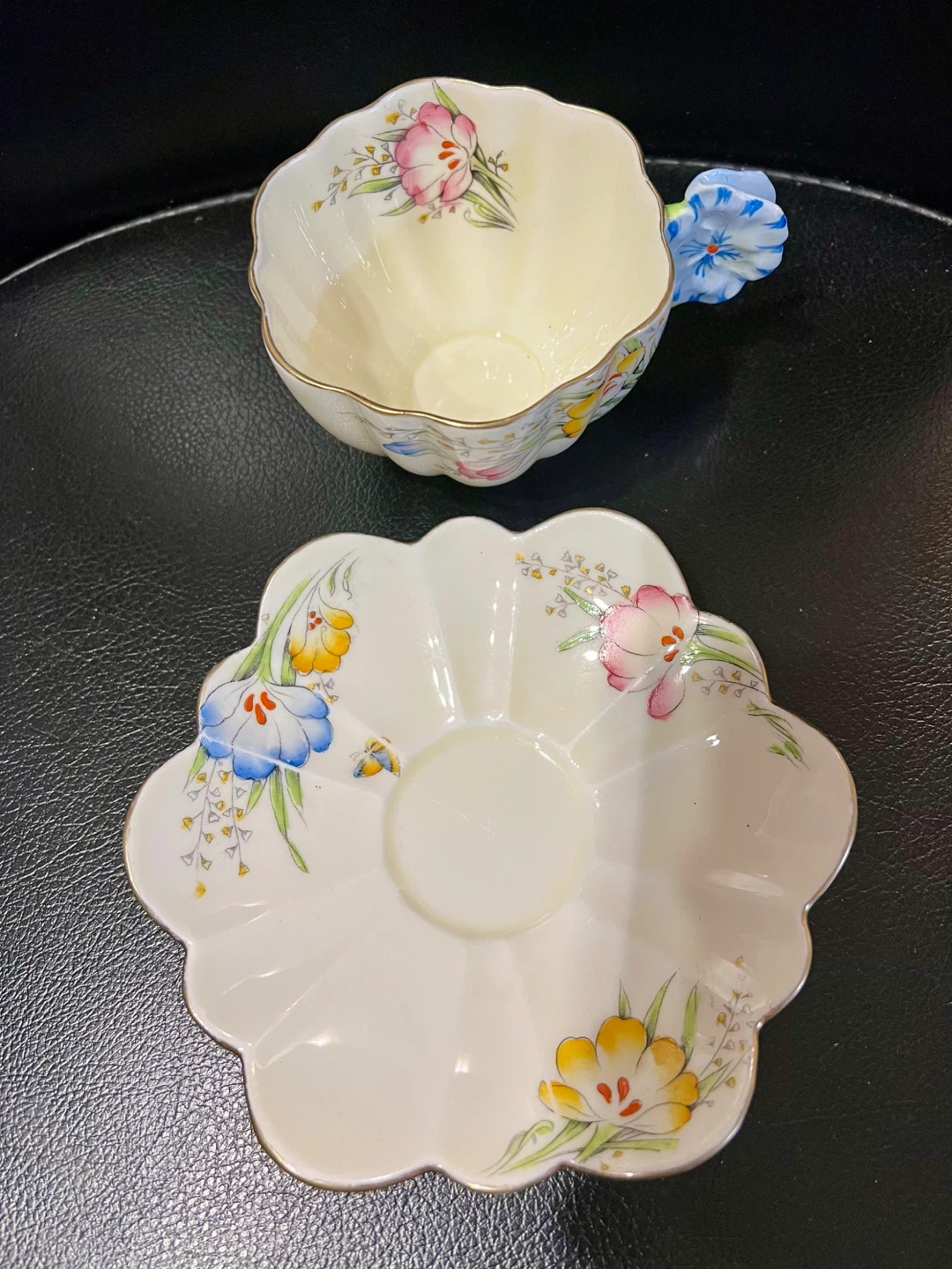 Vintage Paragon rare English Floral Teacup and Saucer Set - photo 5