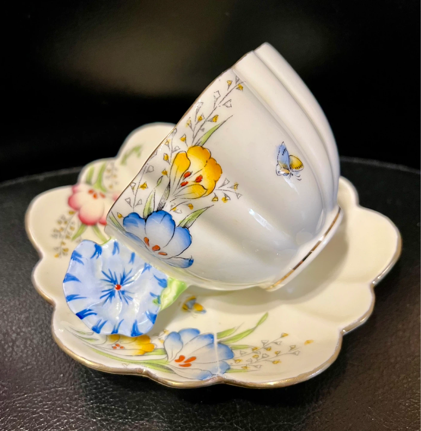Vintage Paragon rare English Floral Teacup and Saucer Set - photo 3