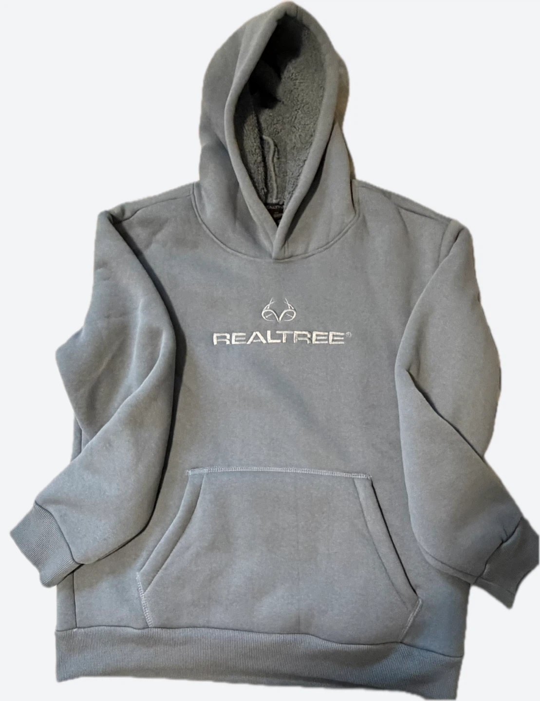 RealTree Grey Sherpa Lined Hoodie