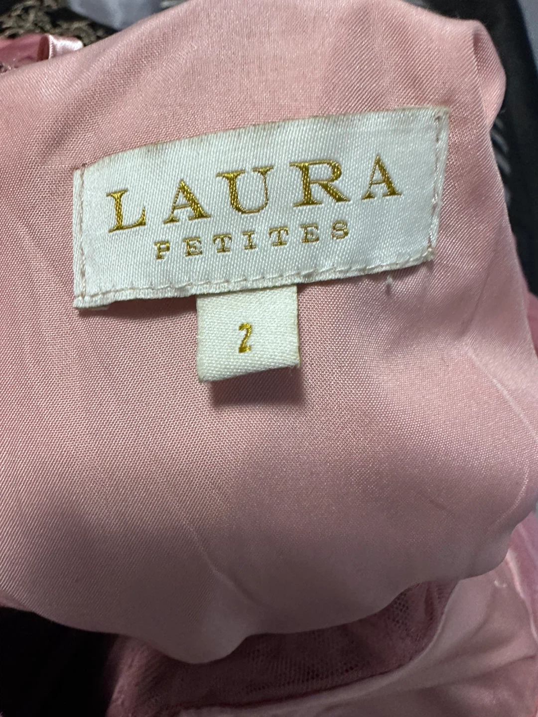 Laura Petites Pink Beaded Corset Prom Dress Size 2 - photo 4