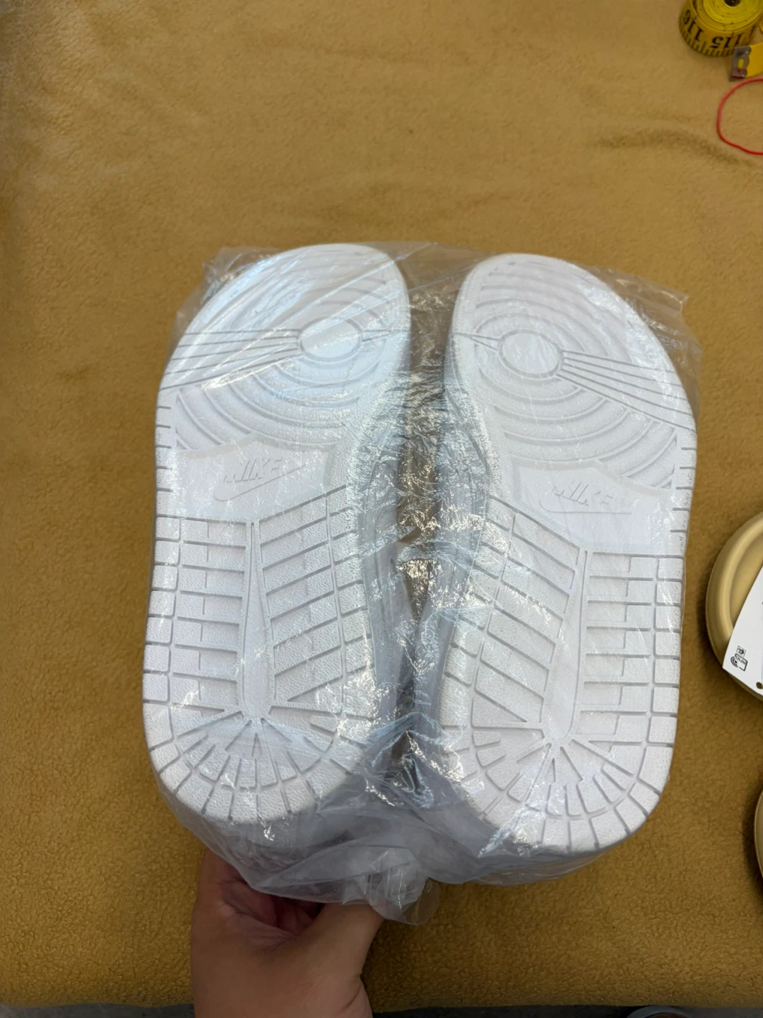 Nike Air Jordan 1 Low White Sneakers - photo 4
