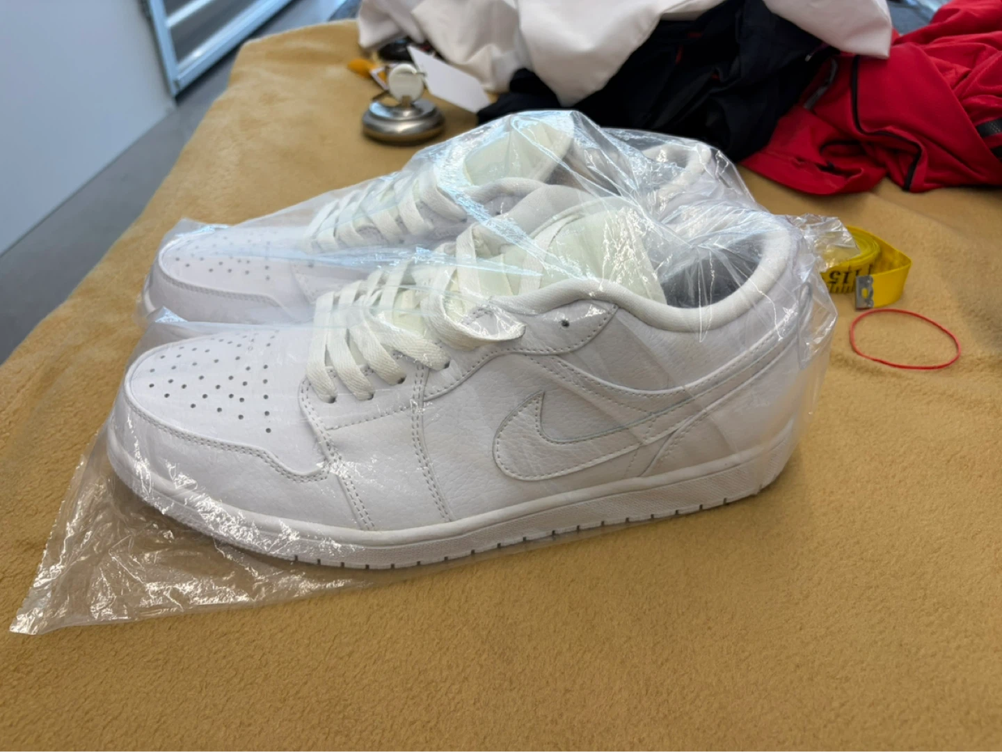 Nike Air Jordan 1 Low White Sneakers - photo 3