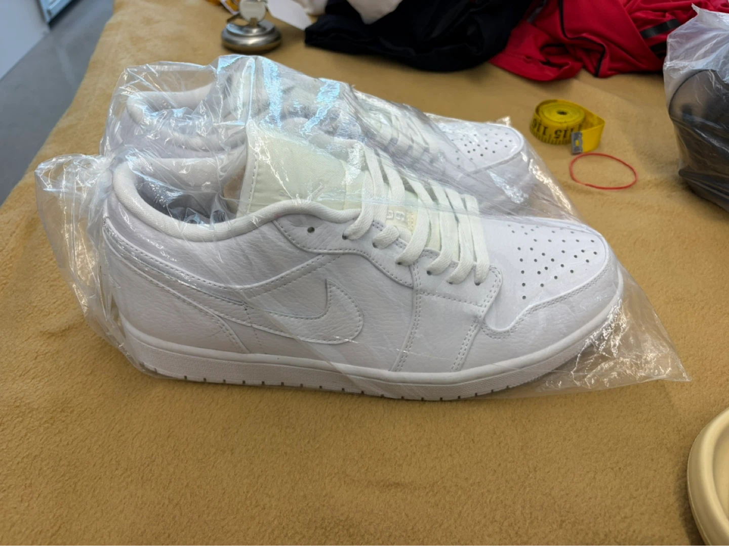 Nike Air Jordan 1 Low White Sneakers - photo 2