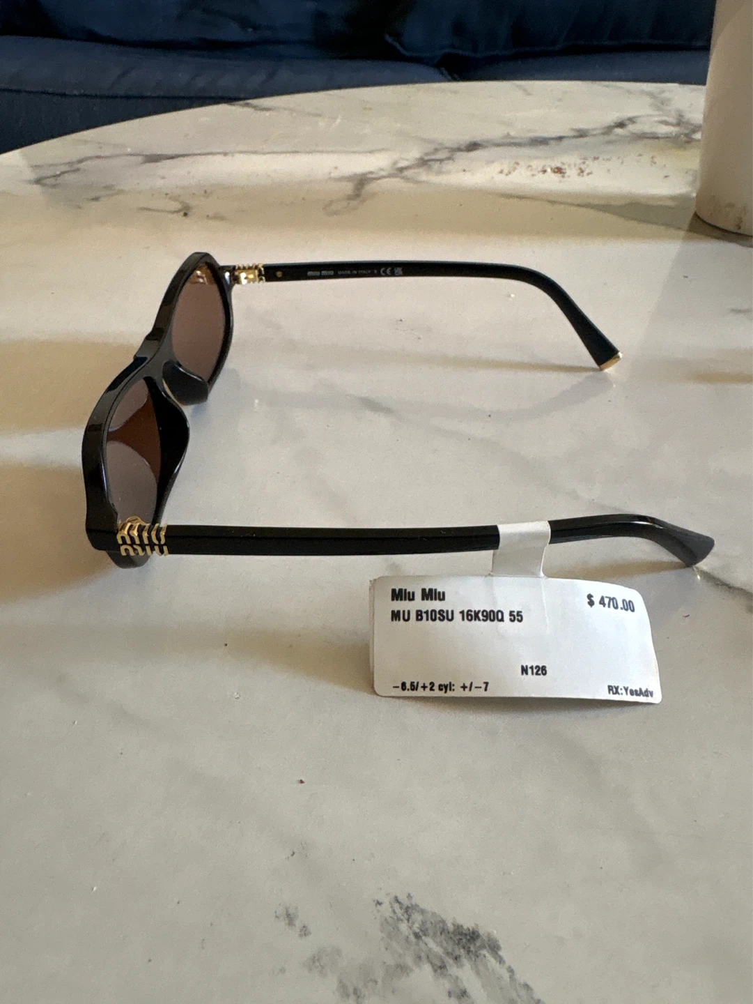 Miu Miu MU 810SU Sunglasses Black