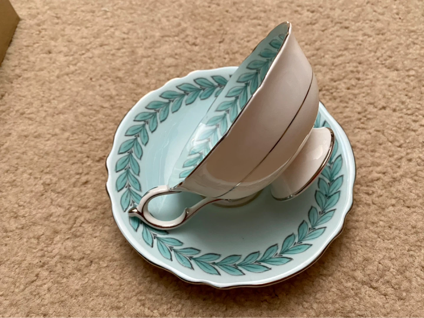Vintage Paragon Fine Bone China Tea Cup and Saucer Set - photo 2