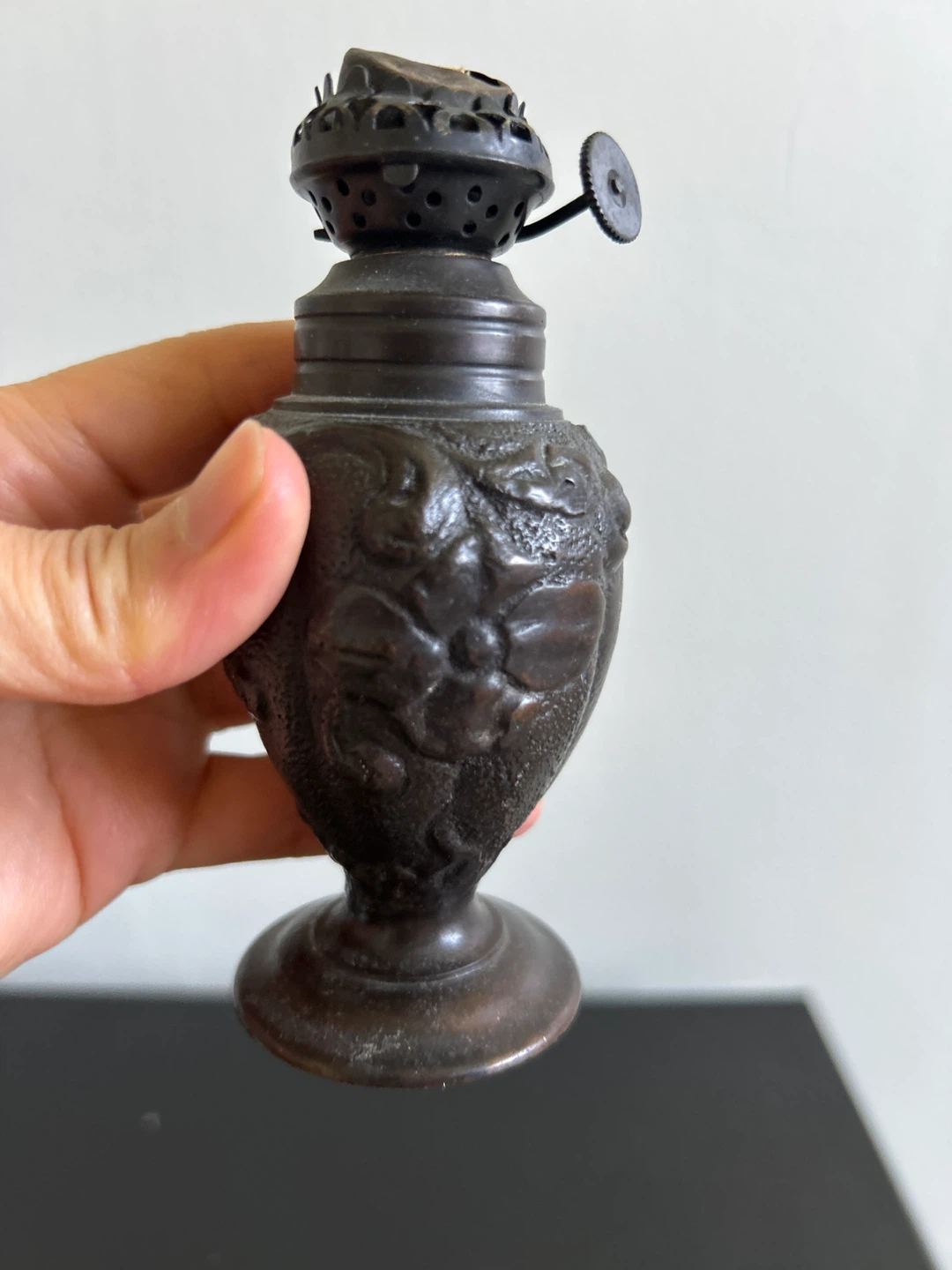 Restoration Hardware Embossed Oil Lamp - photo 2