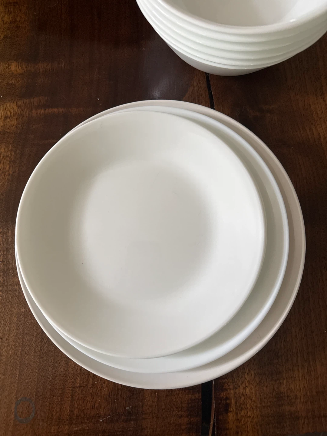 White Ceramic Bowl and Saucer Set - photo 3