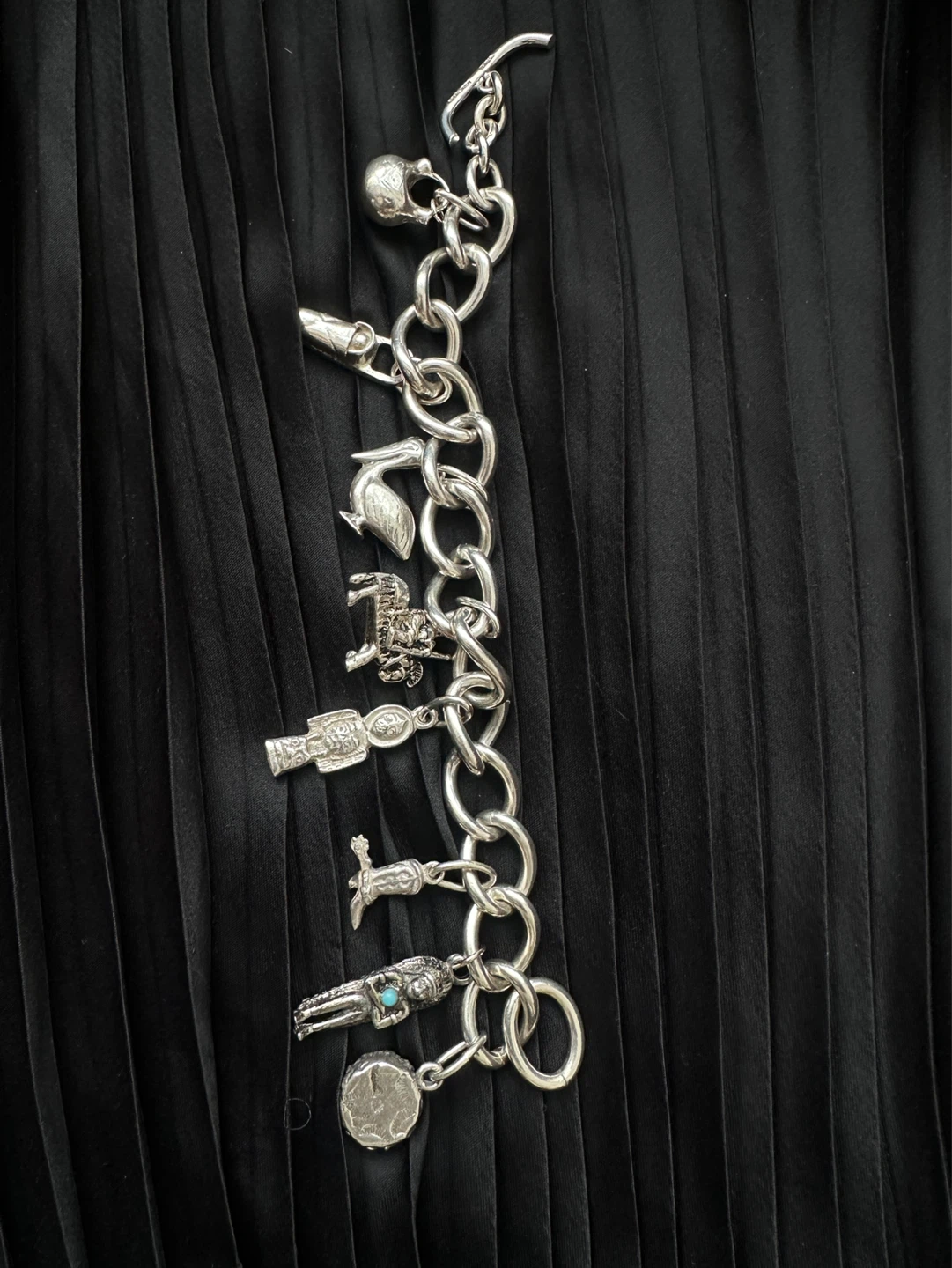 Vintage Birks Sterling Silver Charm Bracelet