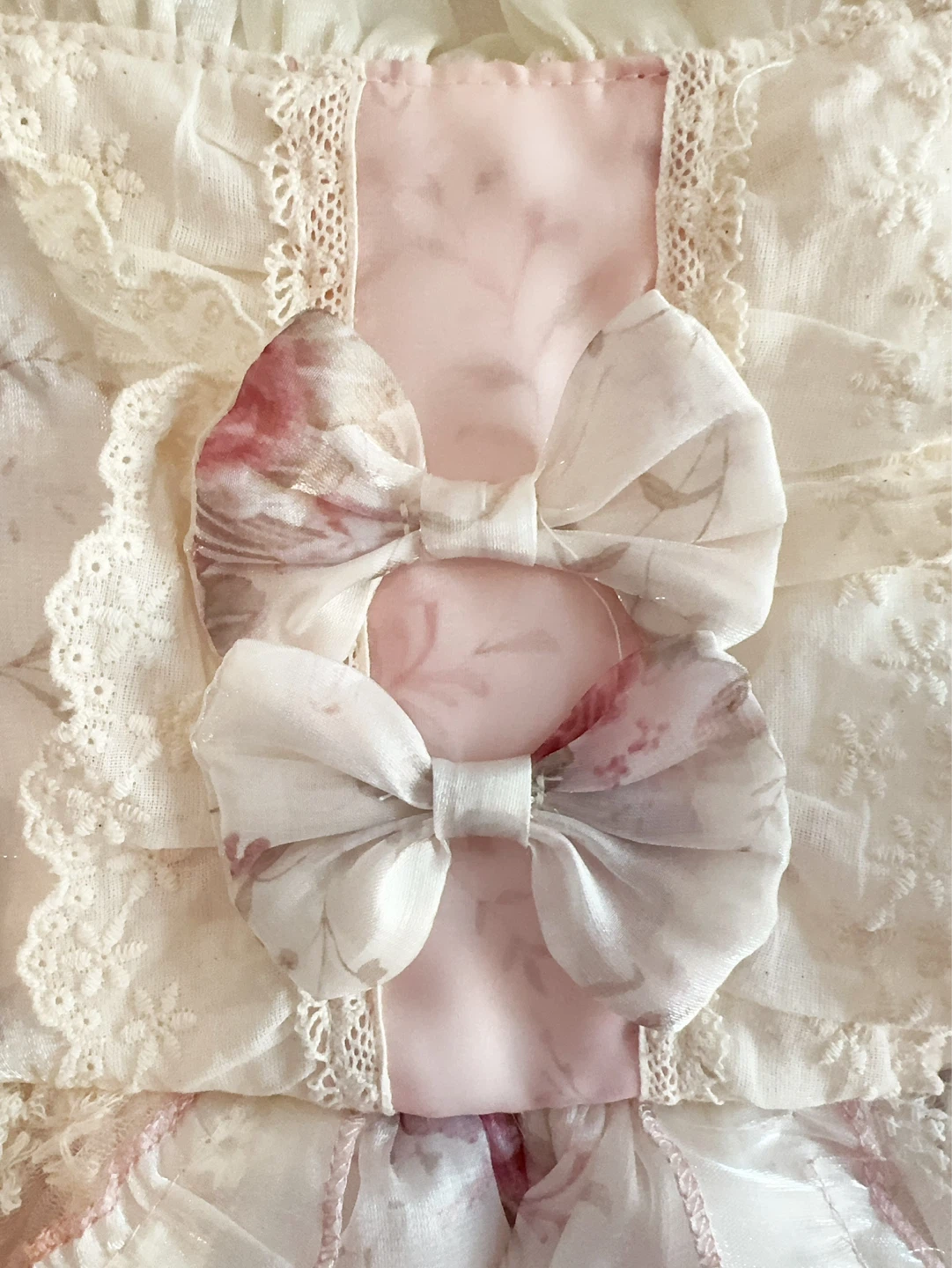 Girl's Lace Floral Dress with Hair Pins 5-7T - photo 2