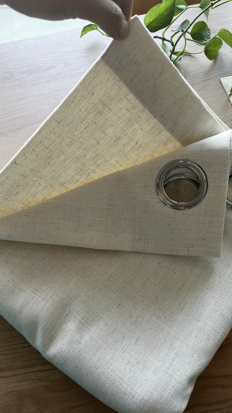 Linen Blend  Curtains - Beige - photo 3