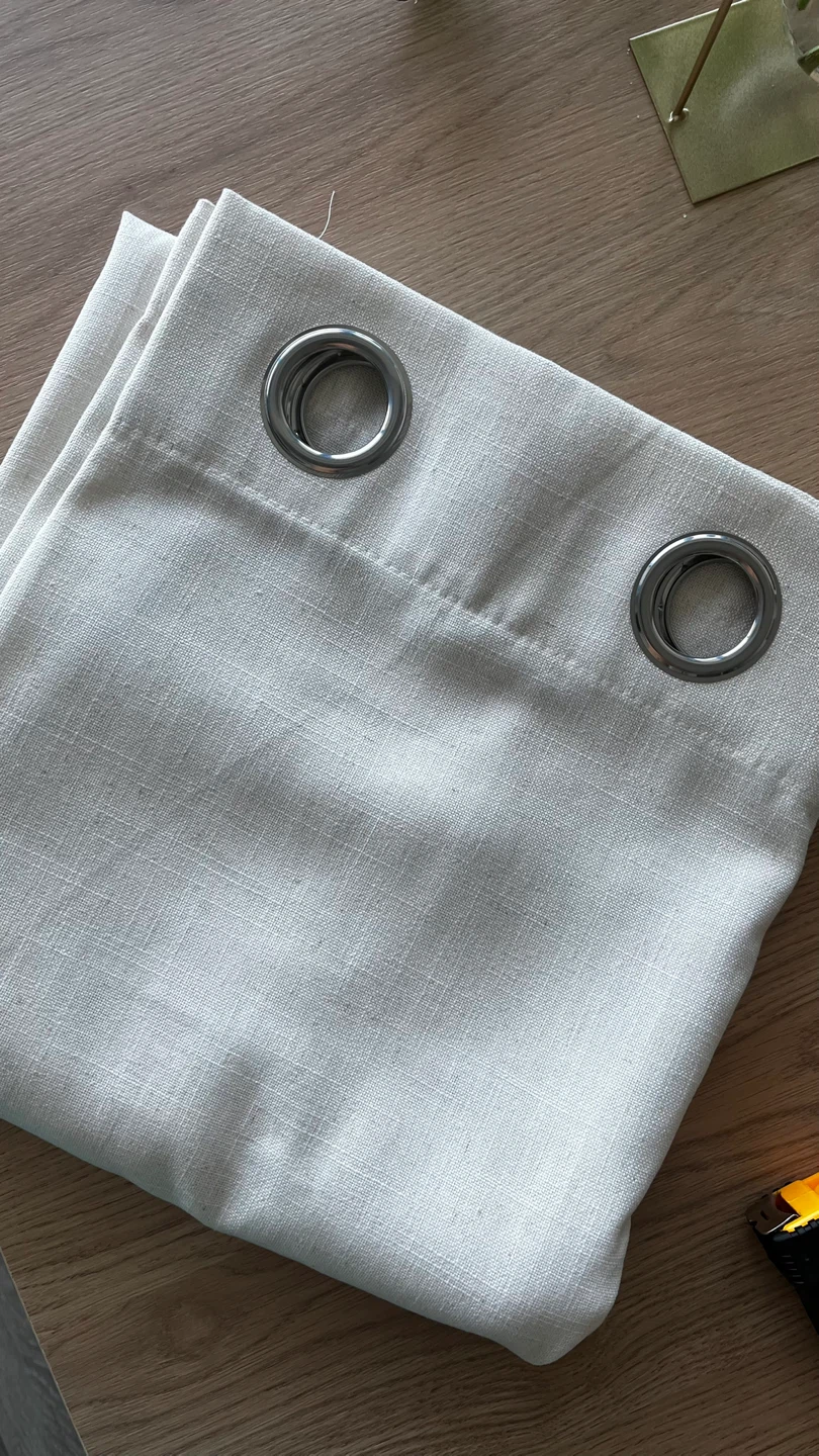 Linen Blend  Curtains - Beige - photo 2