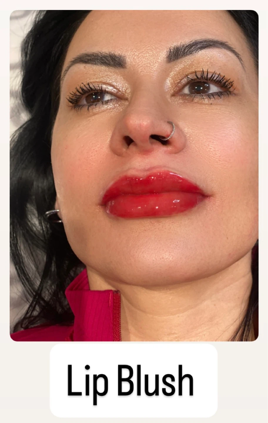 Permanent makeup ombré powder eyebrow and lip blush  tattoo - photo 4