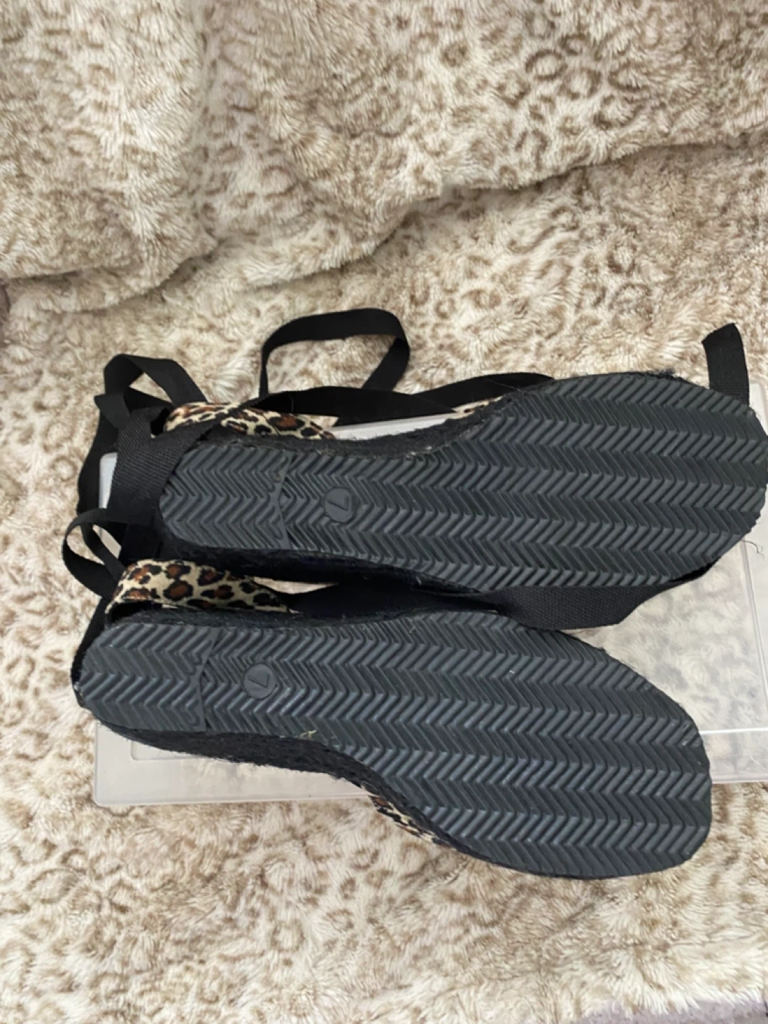 Leopard Print Wedge Espadrille Sandals - photo 3