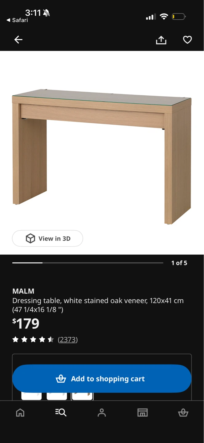 IKEA MALM Dressing Table - photo 2