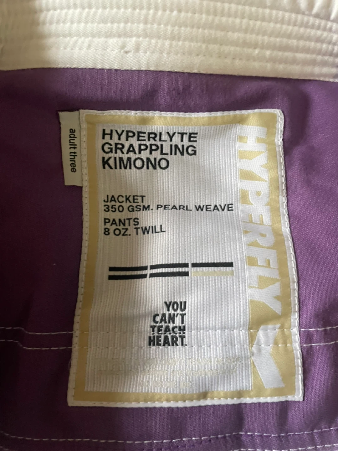 Gee:Hyperfly Hyperlyte Grappling Kimono Adult Three
