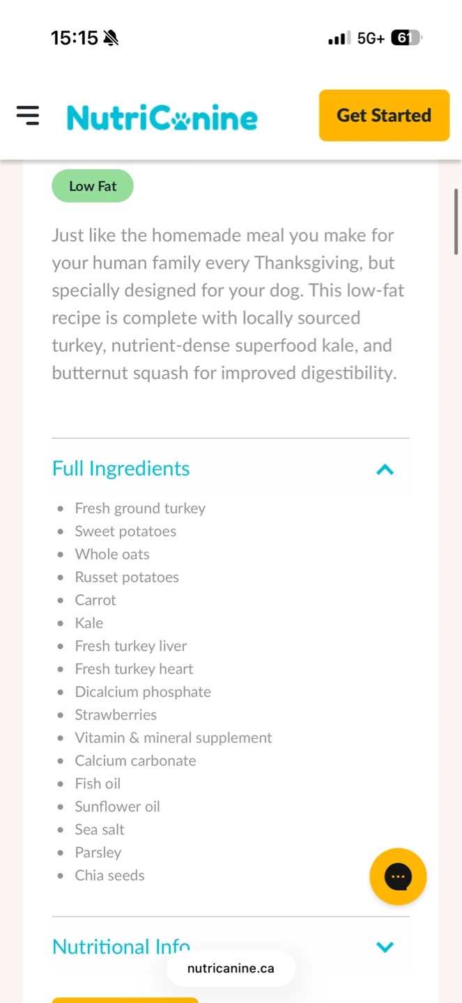 NutriCanine Turkey Recipe Dog Food - photo 3