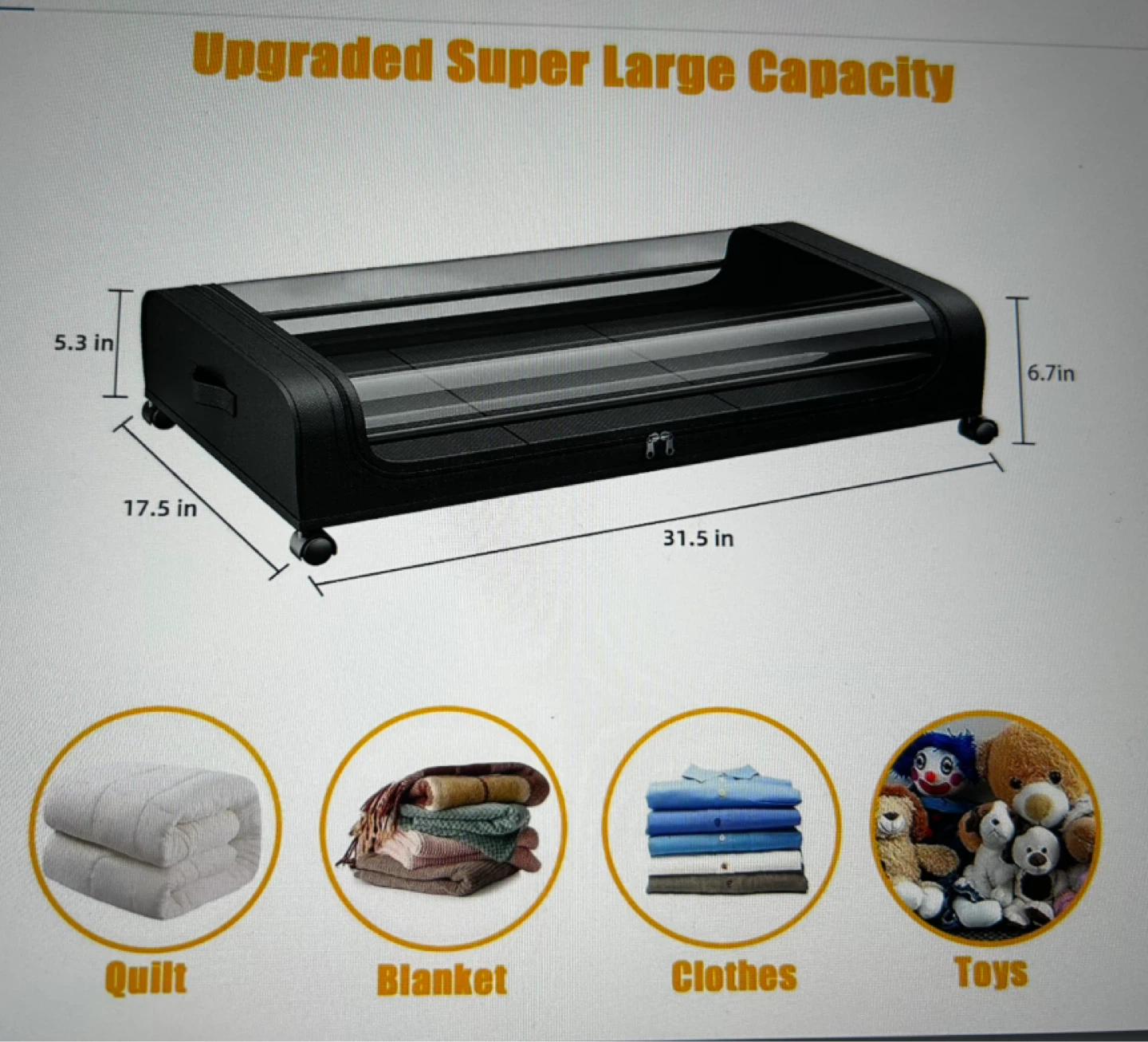 Underbed Storage Containers - Set of 2 - photo 4