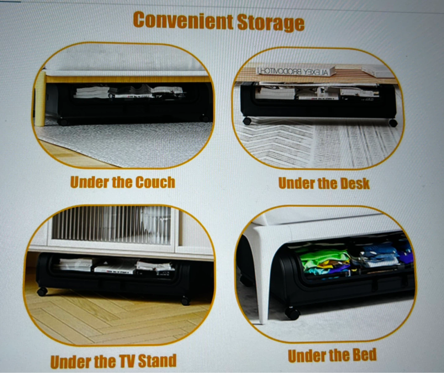 Underbed Storage Containers - Set of 2 - photo 5