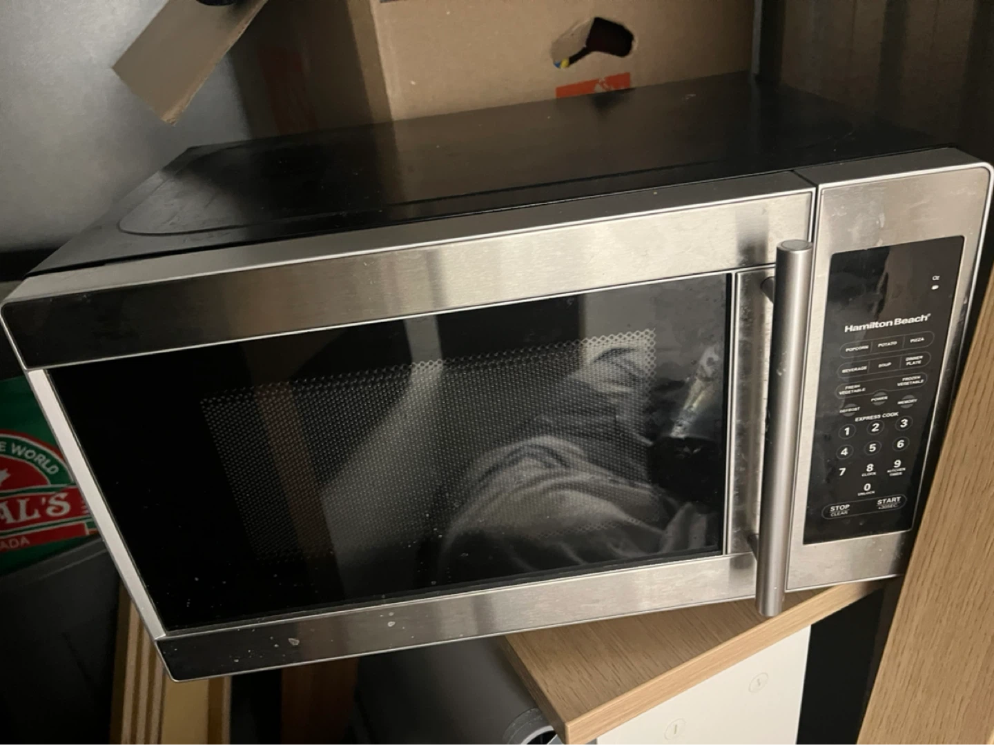 Hamilton Beach Stainless Steel Microwave - photo 2