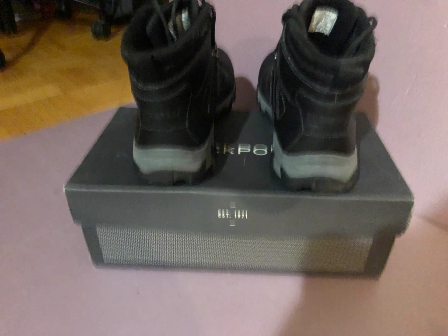 Rockport Men's Black Leather Lace-up Hiking Boots - photo 2