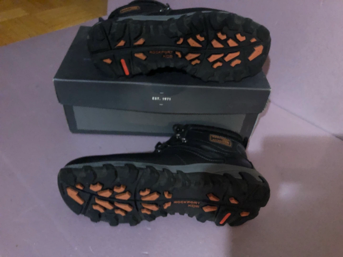 Rockport Men's Black Leather Lace-up Hiking Boots - photo 3