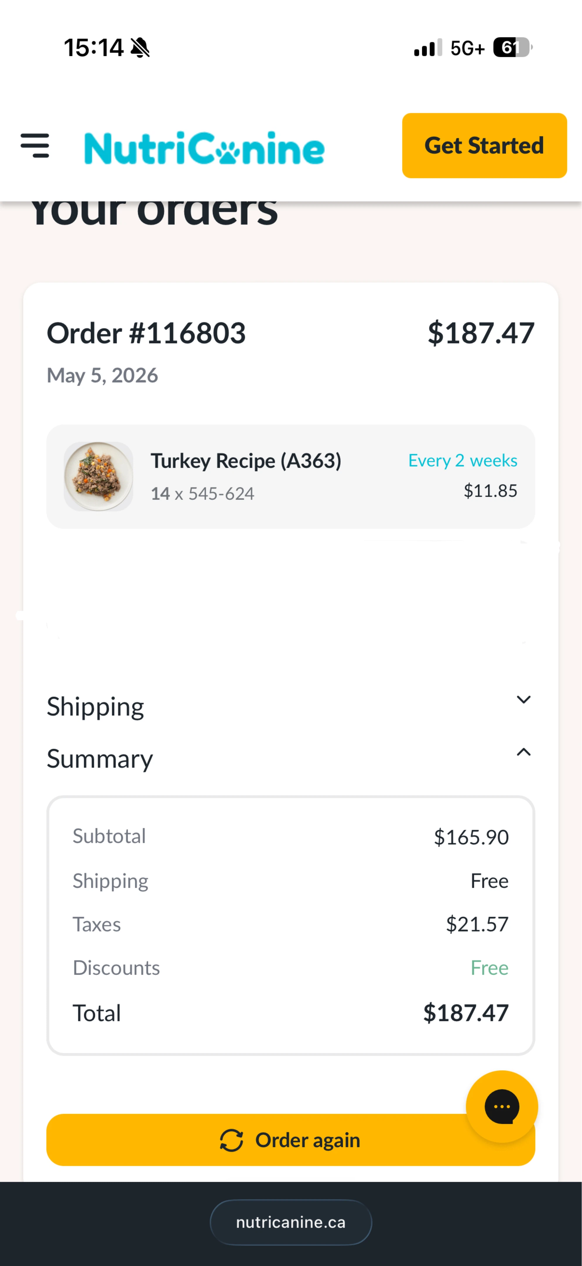 NutriCanine Turkey Recipe Dog Food - photo 4