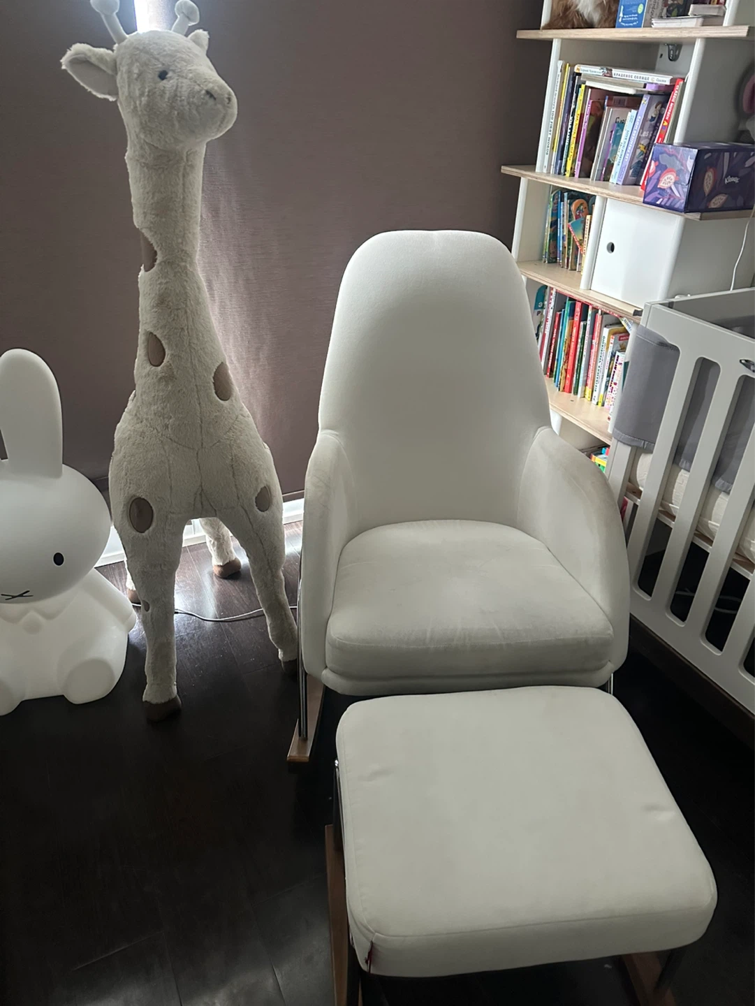 MONTE DESIGN JACKSON ROCKER AND MATCHING FOOT STOOL RETAIL $2400