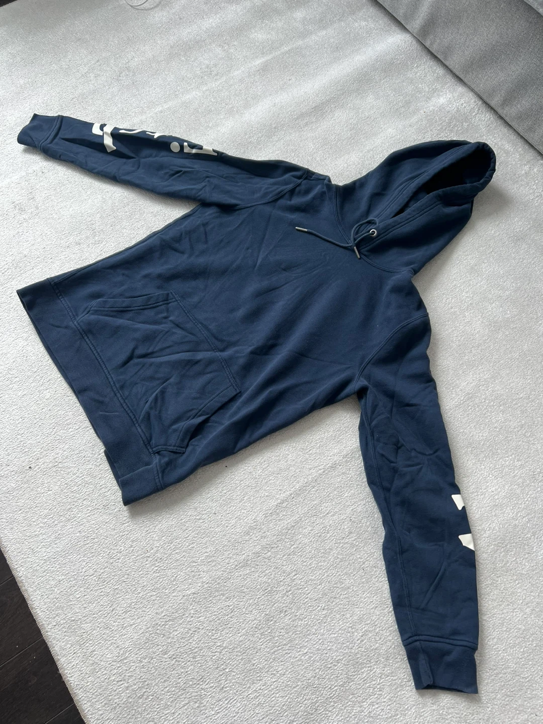 Abercrombie & Fitch Navy Soft A&F Fleece Hoodie Size S