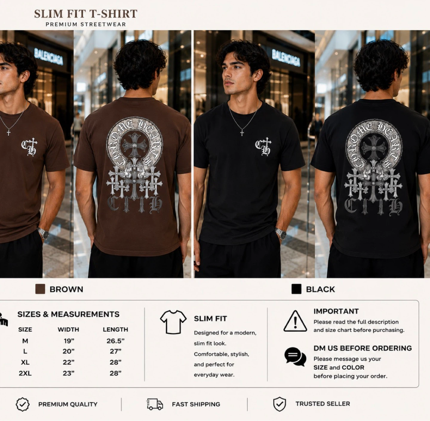 Chrome Hearts Slim Fit T-Shirt