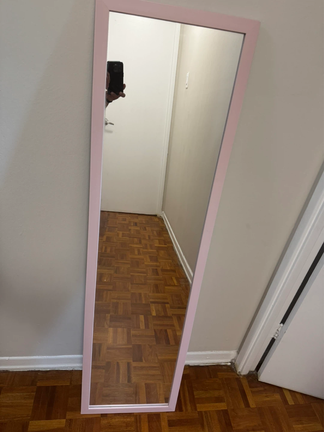 Pink Framed Full Length Mirror