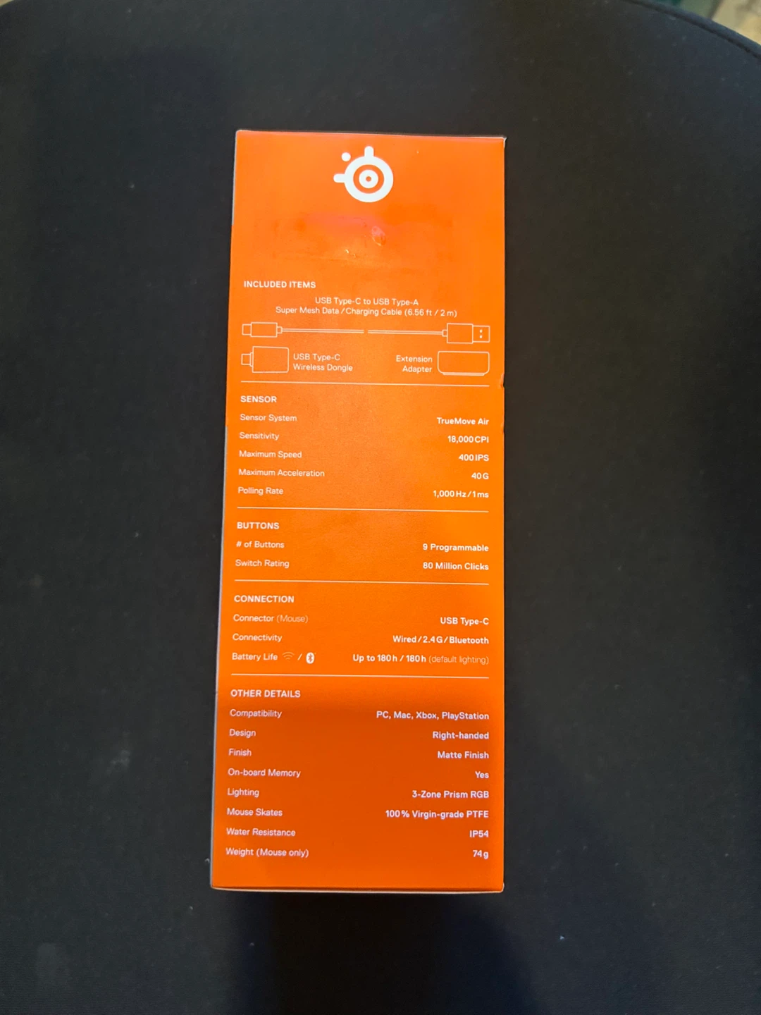 SteelSeries Aerox 5 Wireless Ultralight Gaming Mouse - photo 2