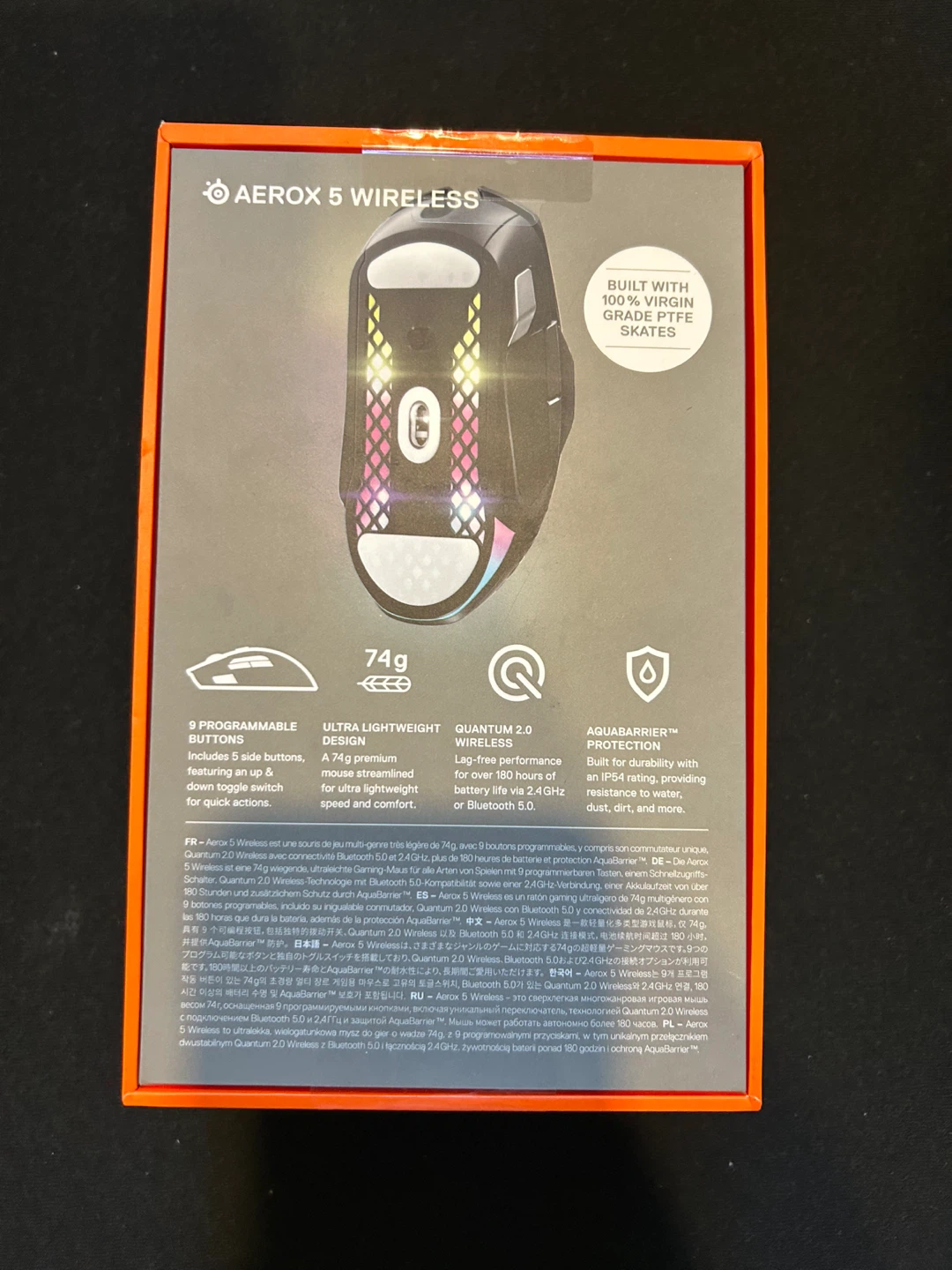 SteelSeries Aerox 5 Wireless Ultralight Gaming Mouse - photo 3