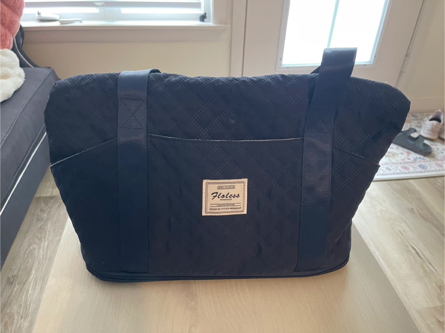 Floless Quilted Duffel Bag
