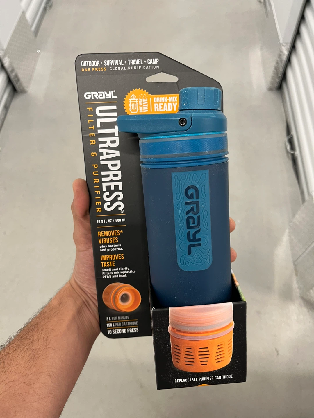 GRAYL UltraPress Water Filter & Purifier Bottle