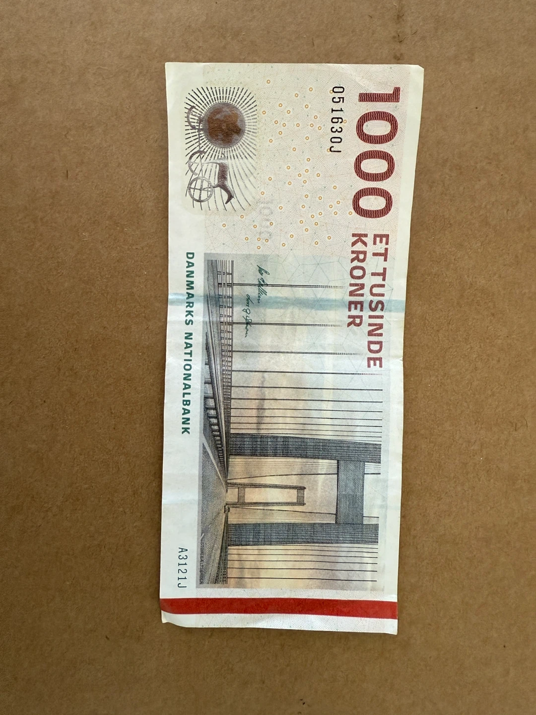1000 Danish Kroner Banknote - photo 2