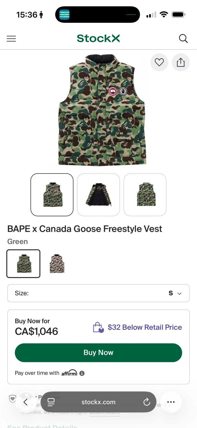BAPE x Canada Goose Freestyle Vest