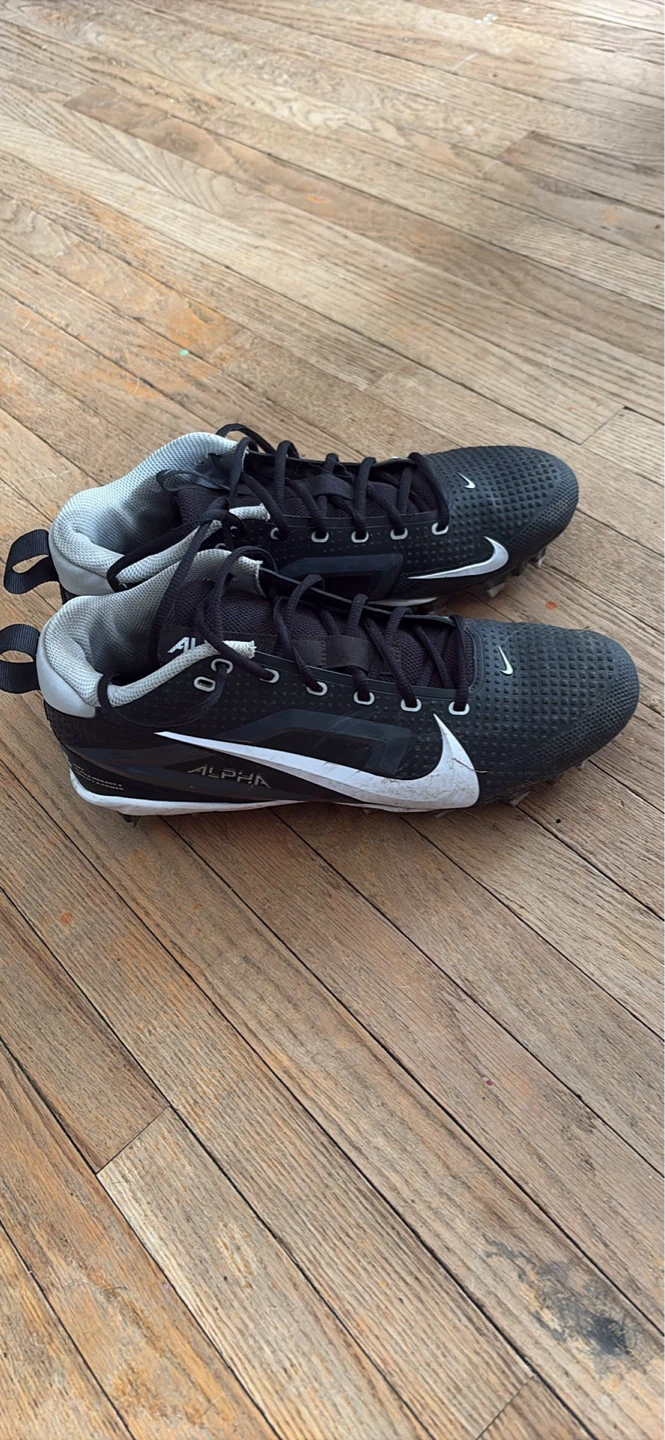 Nike Alpha Menace 4 Varsity Football Cleats Black Size 10