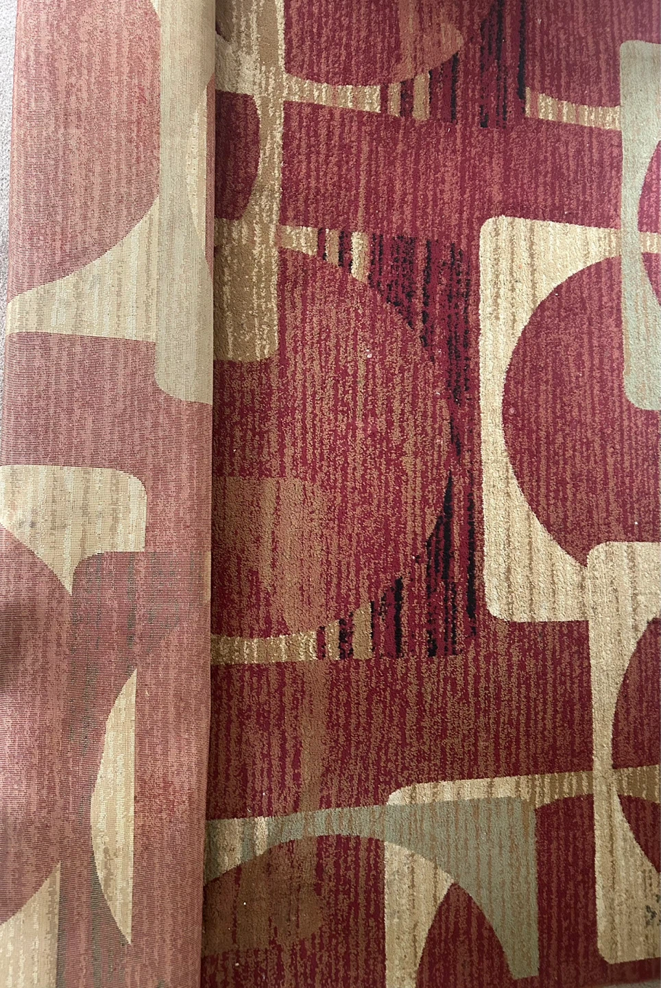 Carpet with Geometric Pattern