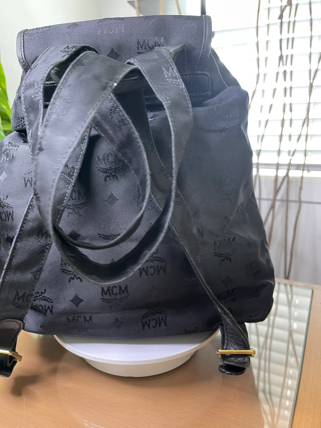 MCM Black Monogram Backpack - photo 3