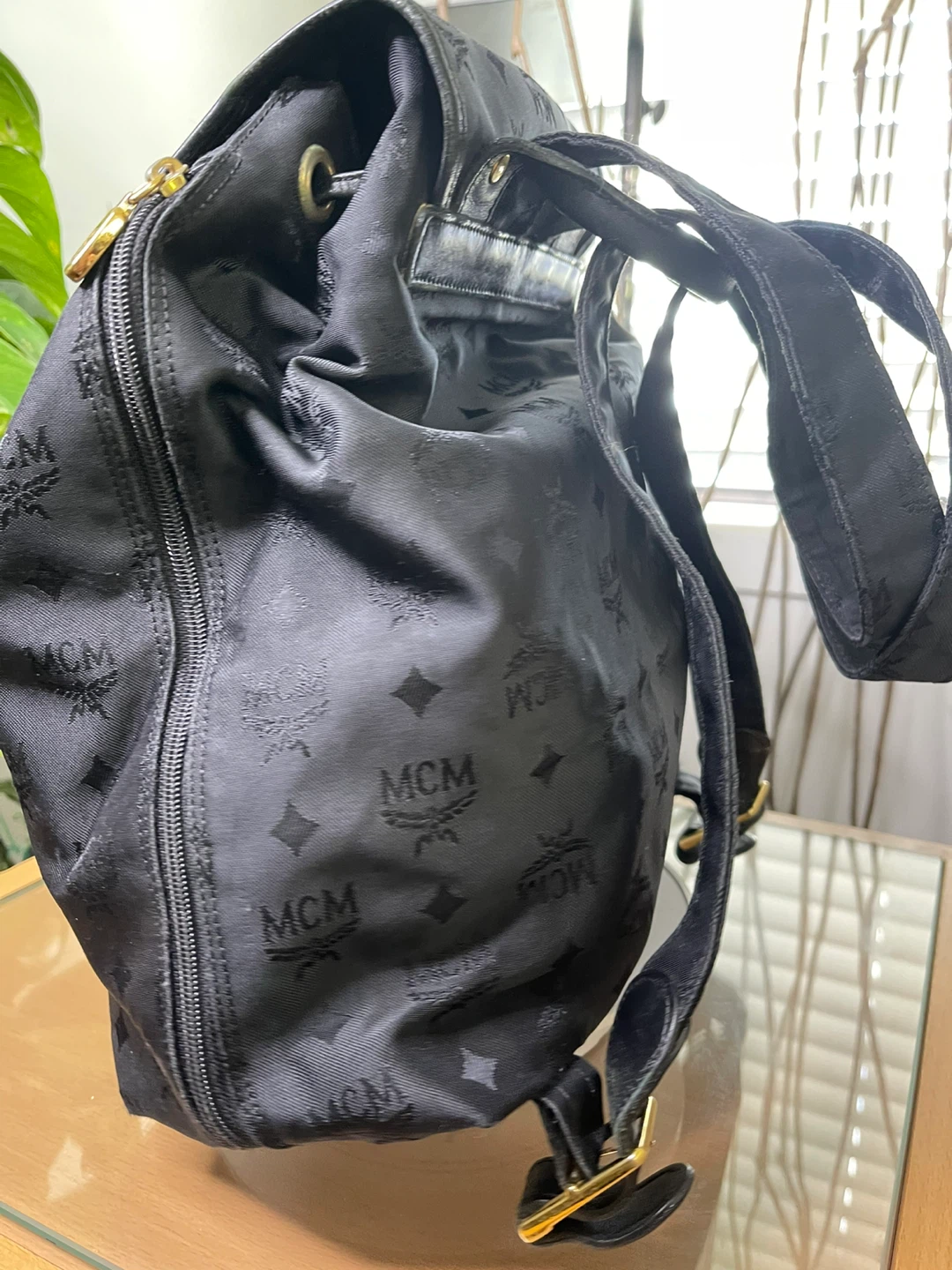 MCM Black Monogram Backpack - photo 4