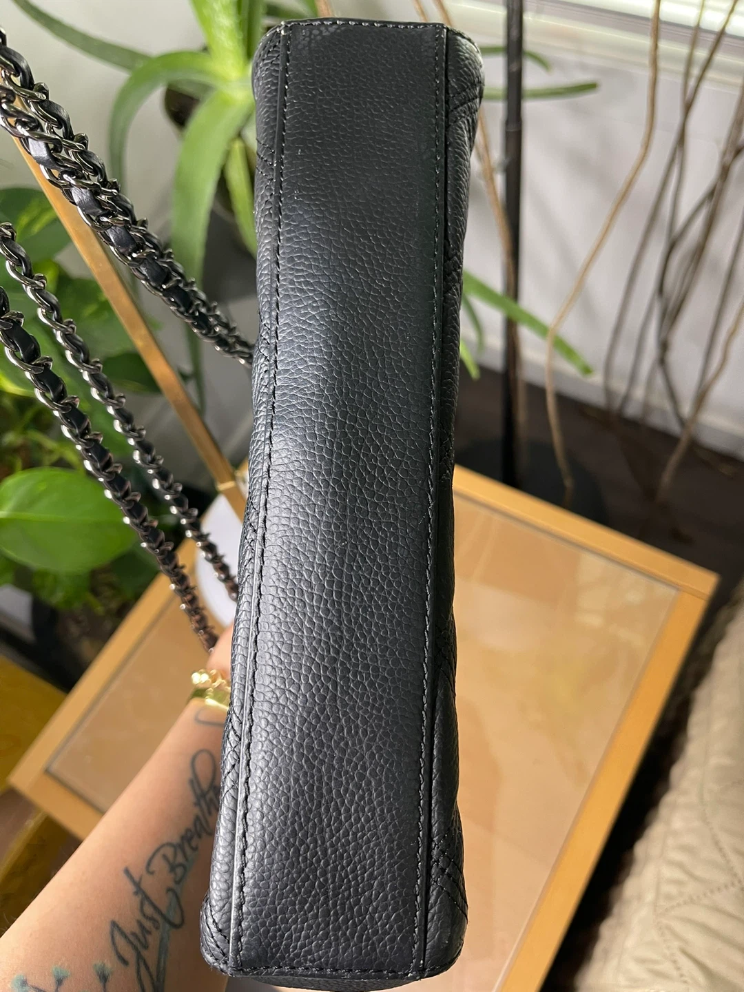 LOVCAT Black Quilted Chain Shoulder Bag - photo 3