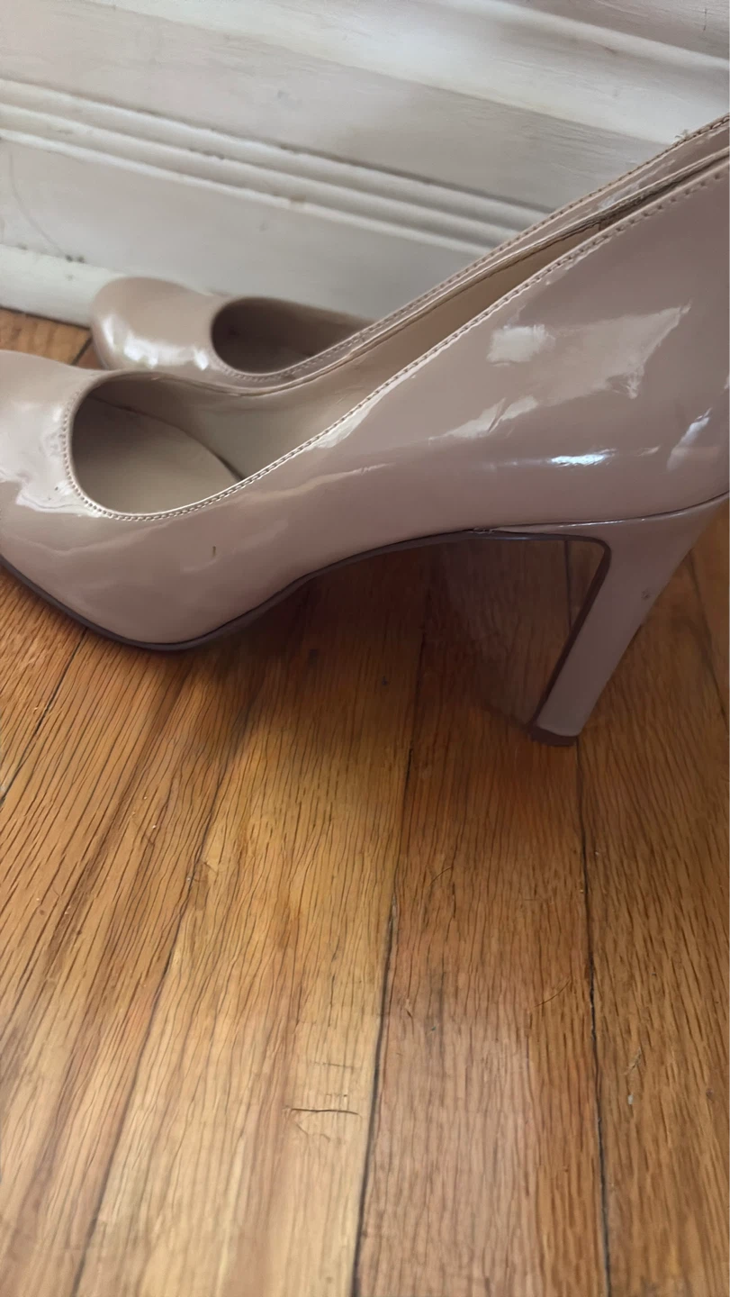 Nine West Ezra LT Pump Heels - Nude Patent - photo 2