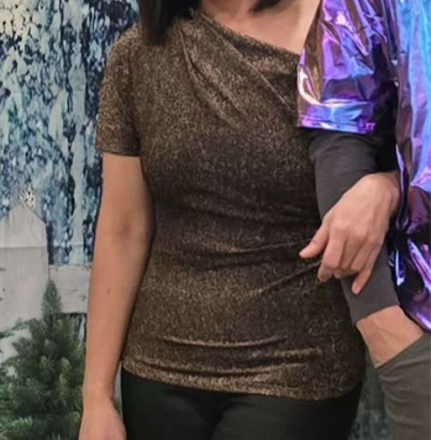 Sparkly Ruched Top